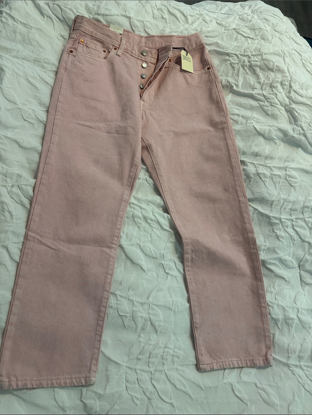 Levi's Women's Boot Cut Jeans in Light Pink